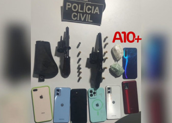 Homem é preso com armas, drogas e celulares durante cumprimento de mandados no Piauí