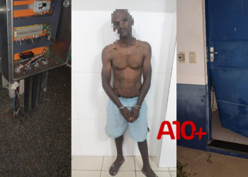 Polícia Civil e Militar prendem homem por furtos em subestação de energia em Floriano, Piauí
