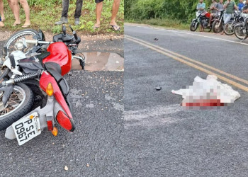 Motociclista é encontrado morto no meio da pista após acidente no interior do Piauí