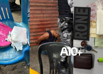 Após perseguição policial, homem é preso com droga escondida em mochila infantil na zona Sul de Teresina