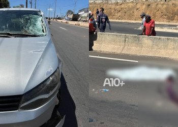 Idosa morre após ser atropelada por carro na BR-316, zona Sul de Teresina