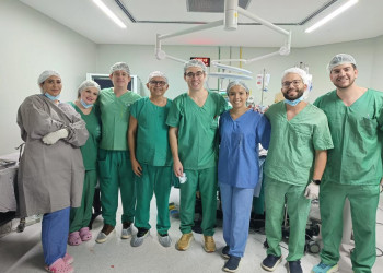 Hospital Infantil Lucídio Portella realiza primeira cirurgia endoscópica para retirada de tumor nasal raro