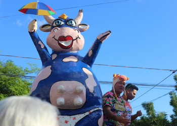 Com 33 anos de tradição, bloco Vaca Atolada arrasta multidão na zona Norte de Teresina