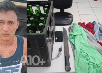 Suspeito de arrastão em comércio da zona rural de Timon é preso; outros três estão foragidos