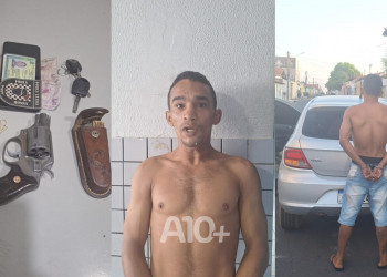 Policial pula de viatura em movimento para pegar arma arremessada por suspeito durante perseguição em Teresina