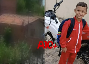 Vídeo mostra exato momento em que parte de muro desaba e mata criança no Piauí