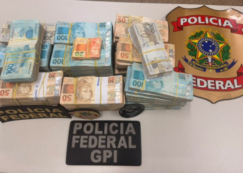 Polícia Federal apreende cerca de R$ 830 mil em espécie no Piauí; homem é preso