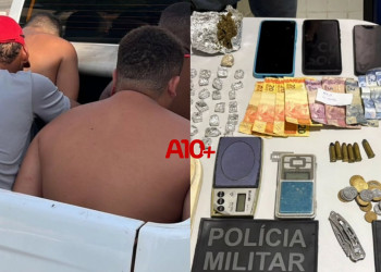 Suspeito é baleado e preso após reagir à operação policial contra o tráfico de drogas e facções no interior do Piauí