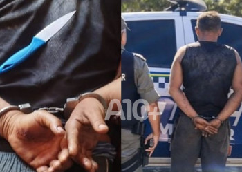 Suspeito de furtar caminhão é preso após fugir de abordagem e invadir residência armado com faca no Piauí
