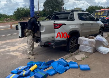 PRF apreende cerca de 90kg de supermaconha e prende duas pessoas na divisa entre o Piauí e o Maranhão