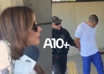 Com forte esquema de segurança, Tatiana e Alandilson chegam ao Fórum Eleitoral para audiência de instrução; VÍDEO!