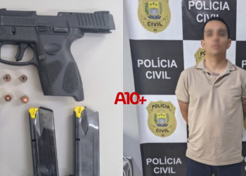 Suspeito de tentativa de homicídio é preso com arma de uso restrito no interior do Piauí