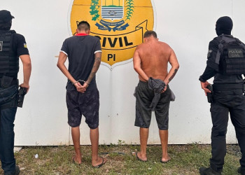 Pai e filho que atuavam juntos no tráfico de drogas são presos pela polícia no litoral do Piauí