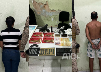 Polícia apreende armas, drogas e prende dois suspeitos em operação no litoral do Piauí