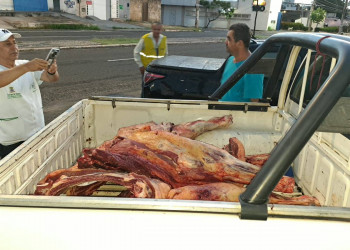 Vigilância Sanitária apreende 230 kg de carne irregular em Teresina