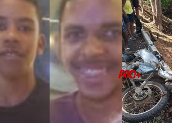 Irmãos morrem após motocicleta bater violentamente em árvore no interior do Piauí