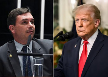 Flávio Bolsonaro vai aos Estados Unidos para reunião com Trump, diz pré-campanha