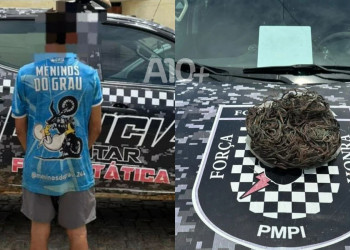Adolescente é apreendido pela polícia após furtar 200 metros de fiação elétrica no interior do Piauí