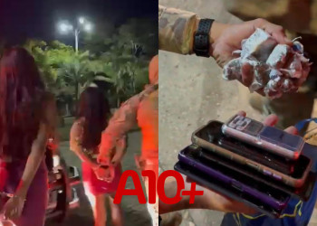 Duas mulheres são presas com drogas e celulares roubados na zona Norte de Teresina; seriam namoradas de traficantes