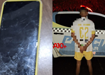 Homem é preso por suspeita de quebrar celular e agredir companheira no interior do Piauí