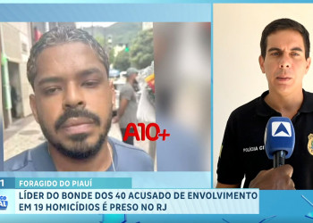 Delegado detalha prisão de foragido do Piauí no RJ e conta que defesa chegou a alegar morte para extinguir processo; VÍDEO!