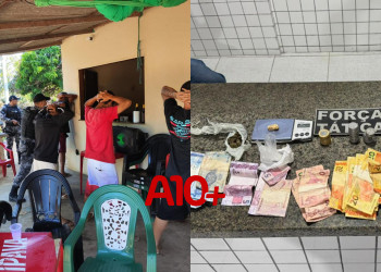 Casal suspeito de usar bar como fachada para venda de drogas é preso pela PM no litoral do Piauí