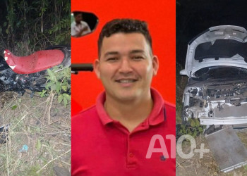 Homem morre após grave colisão frontal entre carro e motocicleta na estrada de União, Piauí