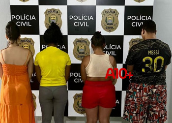 Polícia prende 4 suspeitos de tráfico de drogas no interior do Piauí; boca de fumo funcionava em frente a uma escola