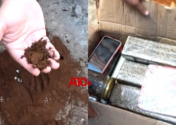 Polícia desarticula depósito de entorpecentes do B40 em Teresina; material escondido em caixa onde havia café para tentar disfarçar o odor da droga