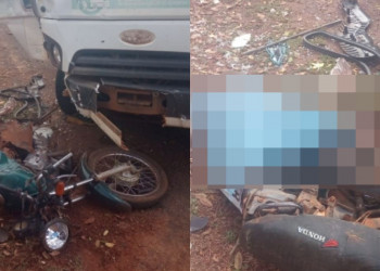 Homem morre após grave acidente entre motocicleta e caminhão no interior do Piauí