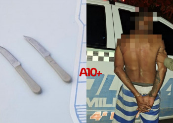 Suspeito de ameaçar de morte o próprio filho é preso no Piauí; teria agredido policiais