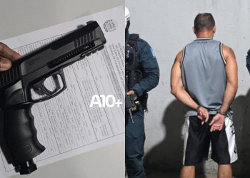 Polícia conduz suspeito de efetuar disparo e ameaçar clientes e funcionários de conveniência com arma de pressão em Teresina