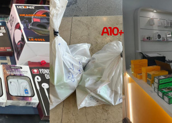 Receita Federal deflagra operação contra lojas suspeitas de descaminho e apreende mercadorias em Teresina