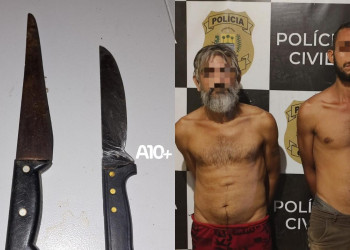 Dupla é presa suspeita de invadir casa, agredir moradora e roubar cartão bancário no interior do Piauí