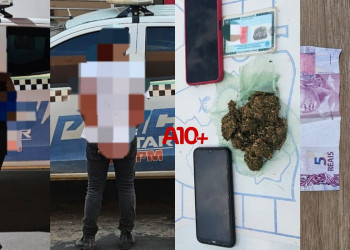 Polícia flagra casal suspeito de tráfico de drogas acompanhado de criança no interior do Piauí