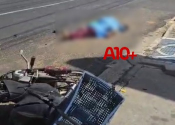 Motociclista morre após ser atropelado por caçamba na zona Sul de Teresina; motorista fugiu