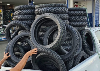 IMEPI apreende mais de 100 pneus irregulares em lojas de artigos automotivos e motopeças no Piauí