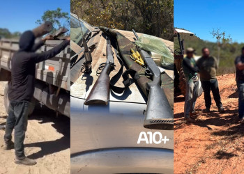 Grupo armado suspeito de cercar propriedade e fazer ameaças contra morador é preso pela PM no Piauí