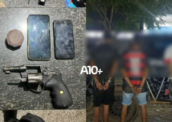 Adolescentes são flagrados e apreendidos com arma e munições perto de clube de festas no Piauí