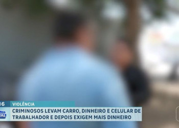 Representante de vendas tem veículo roubado durante assalto à mão armada na zona Sul de Teresina; VÍDEO!