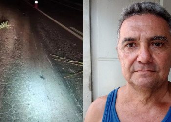 Idoso morre após acidente envolvendo motos na BR-316, em Monsenhor Gil-PI; suspeito estaria realizando grau quando ocorreu a batida