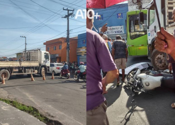 Homem morre após ser atropelado por caminhão em Teresina