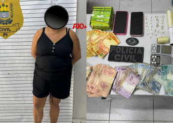 Mulher é presa por vender drogas em comércio de fachada em frente à escola no litoral do Piauí