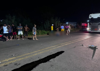 Motociclista morre e garupa fica ferido após acidente em Floriano, interior do Piauí