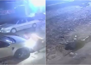 Câmeras flagram suspeitos espancando e atropelando homem durante tentativa de homicídio no litoral do Piauí