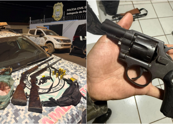 Polícia realiza ação, flagra caça ilegal de animais e apreende quatro armas de fogo no Piauí