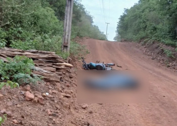 Pedreiro morre após sofrer grave acidente com motocicleta no interior do Piauí