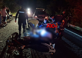 Homem morre após acidente entre moto e bicicleta no interior do Piauí
