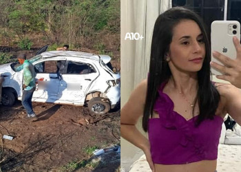 Mulher morre em grave acidente com carro na BR-316 no interior do Piauí