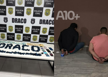 Polícia desarticula ponto de armazenamento de drogas durante operação entre Teresina e Timon; dois presos